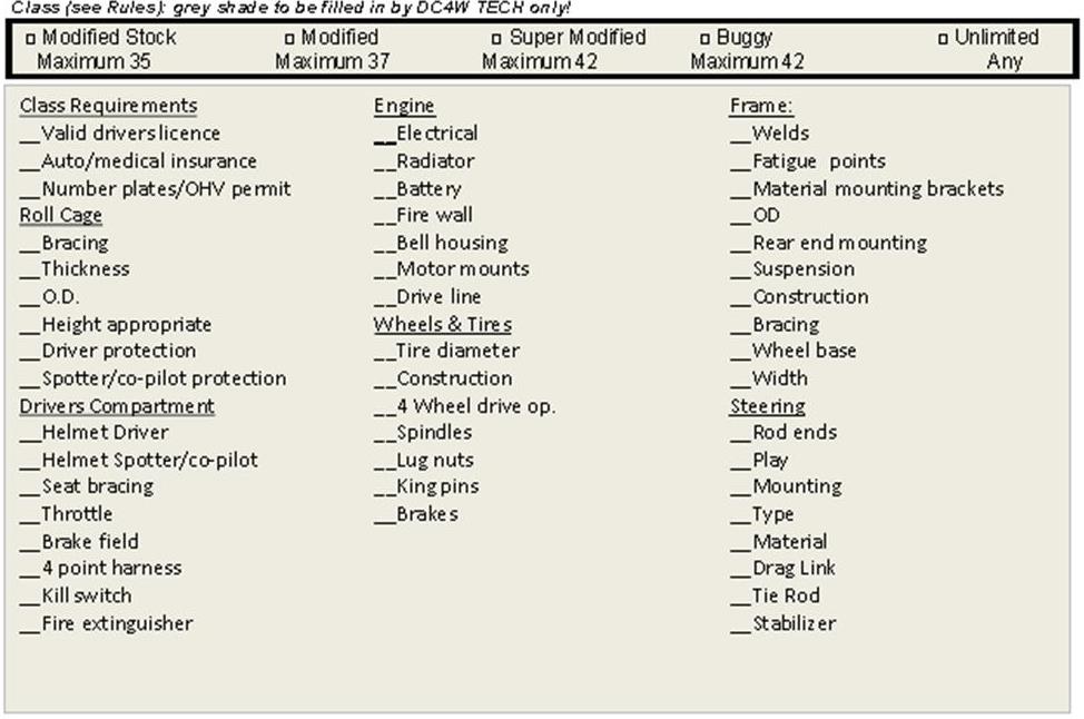 tech sheet